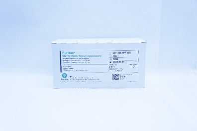 Puritan 25-1506 1PF 100 Foam Tipped Applicators 6in Plastic Handle - Box of 100
